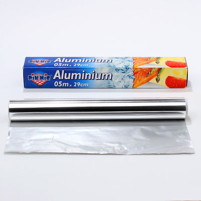 Gepersonaliseerd logo Zilver 8011 Huishoudelijke aluminiumfolie rol voor voedselverpakking en koken