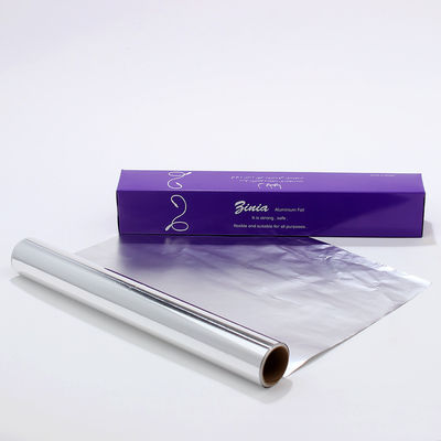 Gepersonaliseerde lengte zilver zachte makkelijke vorm voedselgraad bakpapier Huishoudelijk aluminiumfolie rollen