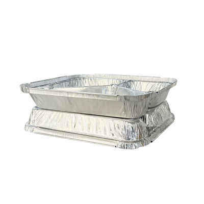 Aluminium To Go Verpakking Lunchbox met op maat gemaakte wegwerpcontainer van 3 compartimenten