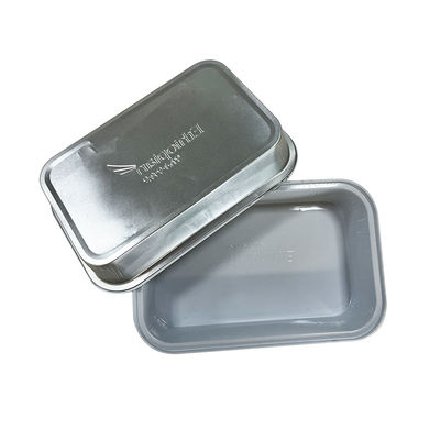 Op maat gemaakte bestelling aanvaard Kleine aluminiumfolie voedselcontainer voor luchtvaartverpakkingen