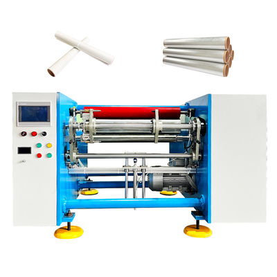 Verpakking van levensmiddelen Halfautomatische dubbelstation Cling Film Bakpapier Aluminiumfolie Roll Rewinding Machine