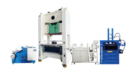 Automatische aluminiumfoliecontainer pers met max. materiaalbreedte van 750 mm OEM