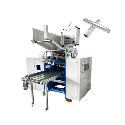 6-spindel volledig automatische PE-stretchfilm-rewinder zonder lijm voor het snijden van aluminiumfolie
