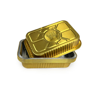 Aluminium verzegelbare gladde wand warmteverzegeling Voedselverpakking Foliecontainer Lunchbox