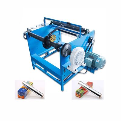Handmatige snijmachine met een enkele as voor het terugspinnen van folie voor ruwe materiaal aluminium