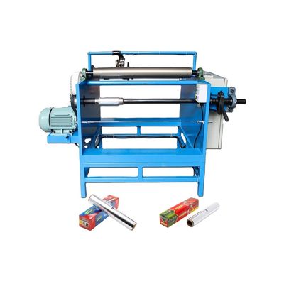 Handmatige snijmachine met een enkele as voor het terugspinnen van folie voor ruwe materiaal aluminium