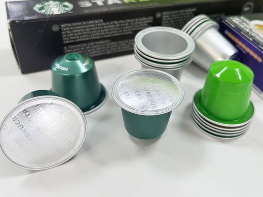 Persoonlijke bestelling lege koffiecapsule voor Nespresso Coffee Aluminiumfolie wegwerpcapsules