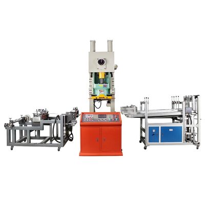 Automatische machine voor het vervaardigen van aluminiumfoliecontainers