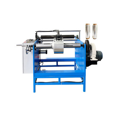 Huishoudelijke folie roll slitter rewinder machine handmatig aluminium folie papier Rewinding 1.5kw