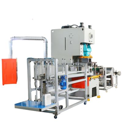 Automatische machine voor het vervaardigen van aluminiumfoliecontainers