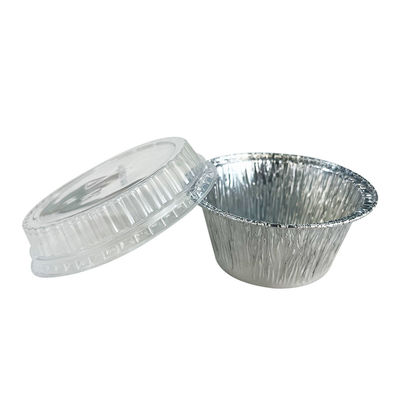 Voedselverpakkingsproces Pulpforming Round Aluminium Foil Bowl met plastic deksel