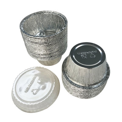 Voedselverpakkingsproces Pulpforming Round Aluminium Foil Bowl met plastic deksel