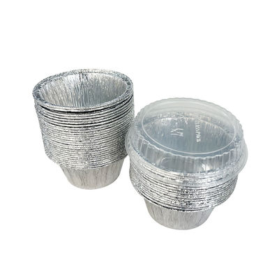 Voedselverpakkingsproces Pulpforming Round Aluminium Foil Bowl met plastic deksel