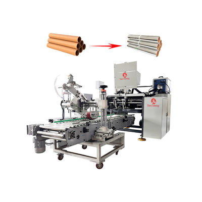 Volledig automatische aluminiumfolie rollen rewinder machine met magnetische poederclutch 25N.m