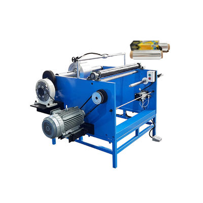 350 KG Single Shaft Manual Silicon Baking Paper Aluminium Foil Roll Rewinding Machine