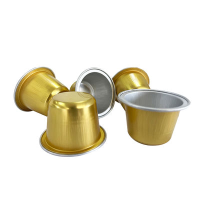 Productie van koffiecapsules met aluminium kleine aluminiumfoliecontainers