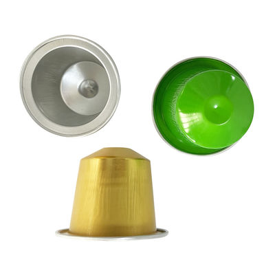 Productie van koffiecapsules met aluminium kleine aluminiumfoliecontainers