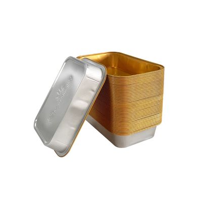 Restaurant Takeout Rimpelvrije Aluminiumfolie Container bekleed Lunch Box Borden Schotel