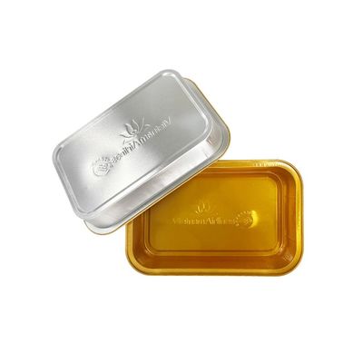 Restaurant Takeout Rimpelvrije Aluminiumfolie Container bekleed Lunch Box Borden Schotel