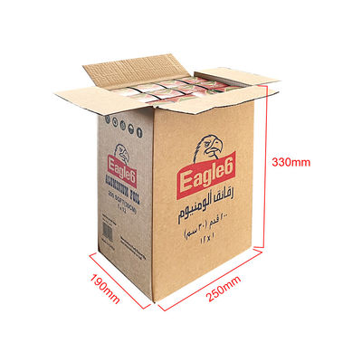 Voedingsmiddelen Huishoudelijk 5m-300m Heavy Duty Aluminium Foil Roll met aangepaste kleur doos