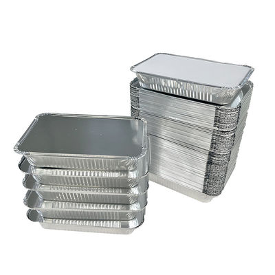 Eenmalige afhaalbakken van aluminiumfolie Recyclebare restaurant-afhaalcontainers