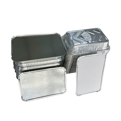 Eenmalige afhaalbakken van aluminiumfolie Recyclebare restaurant-afhaalcontainers