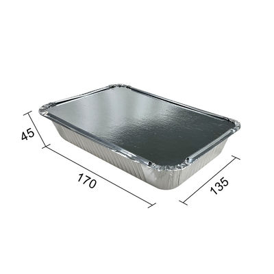 Eenmalige afhaalbakken van aluminiumfolie Recyclebare restaurant-afhaalcontainers