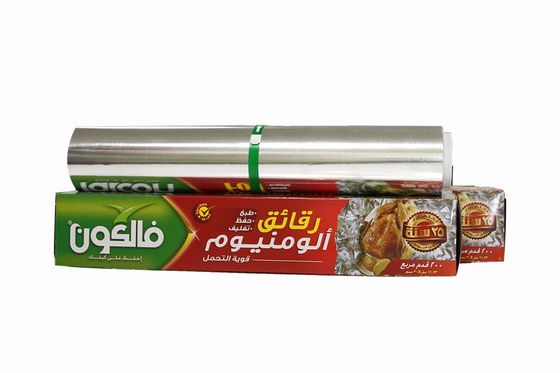 62m zilveren aluminium folie papier aluminium folie rol voor de keuken met aangepast logo