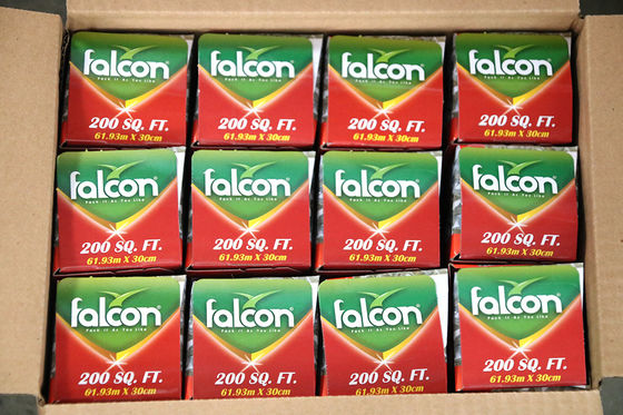 62m zilveren aluminium folie papier aluminium folie rol voor de keuken met aangepast logo