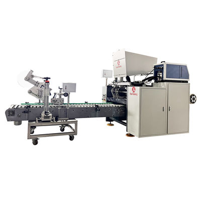 Volledig automatische 4 spindels Cling Film Aluminium Foil Roll Rewinding Machine voor producten