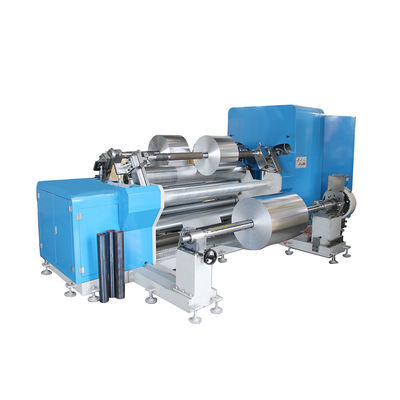 1650mm Aluminiumfolie roll slitter rewinder machine voor case verpakking luchtdruk 0.6Mpa