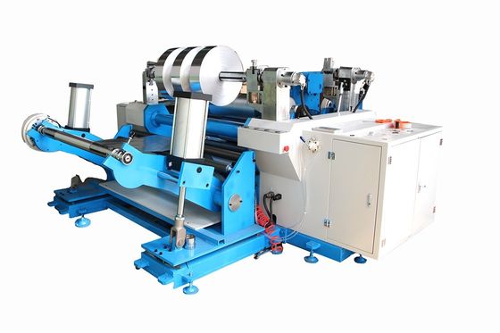 1650mm Aluminiumfolie roll slitter rewinder machine voor case verpakking luchtdruk 0.6Mpa